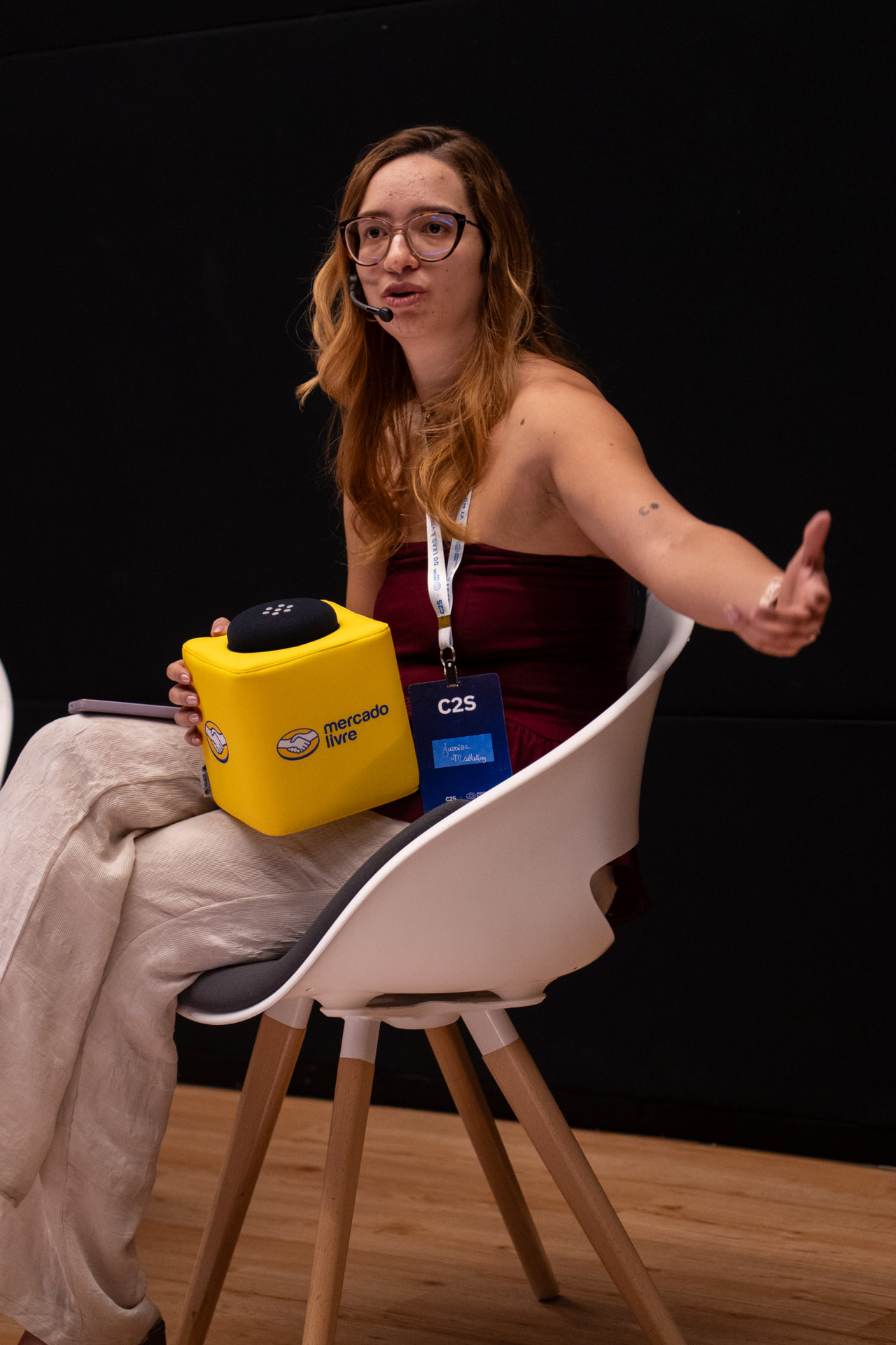 Jéssica Canuto, apresentadora do evento